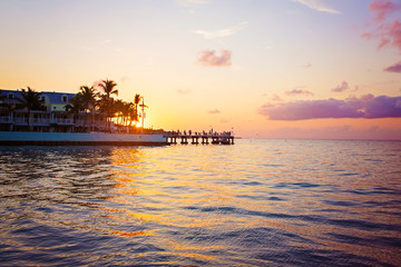 Beautiful sunrise on Key West, Florida, USA
