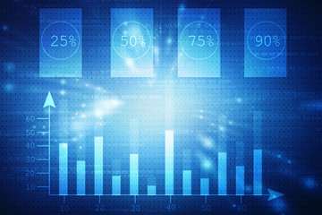 Stock market online business concept. business Graph 