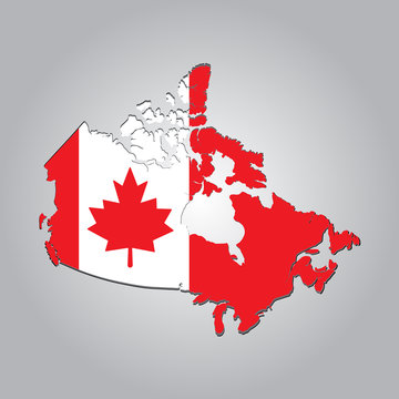 recommend clip art: vector map Canada