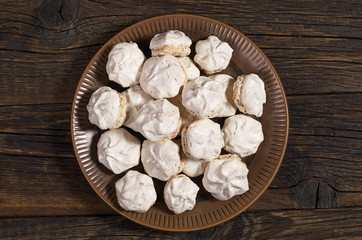 Meringue cookies with nuts