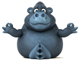 Naklejka premium Fun gorilla - 3D Illustration