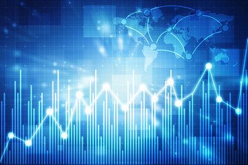 Stock market online business concept. business Graph 