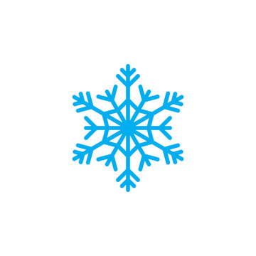 Cold symbol, Snowflake line icon, vector sign, linear colorful pictogram isolated on white. logo illustration