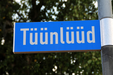 Ein Strassenschild Tüünlüüd