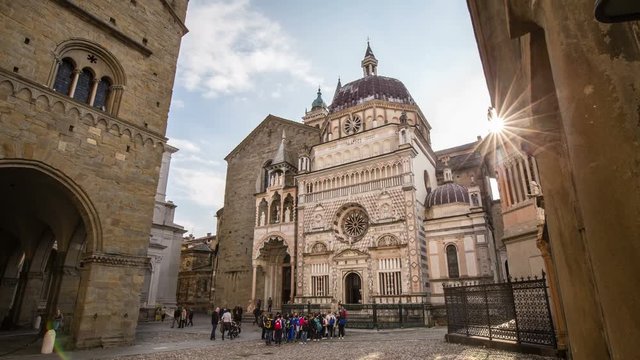 Bergamo church cappella Colleoni , Italy