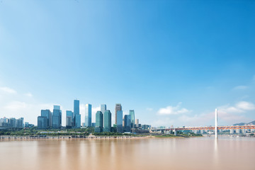 modern office buildings in chongqing new city