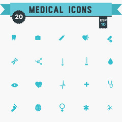 medical icon set