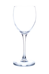 Wine glass isolated on white background.