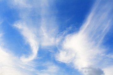 Blue sky clouds background.