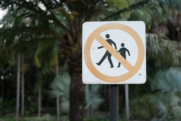 Don't Walk Sign, No entry sign
