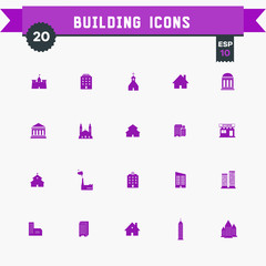 building icon set