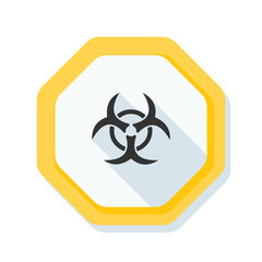 Biohazard danger sign