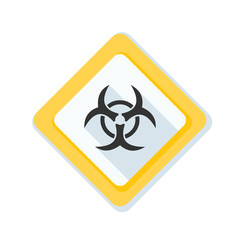 Biohazard danger sign