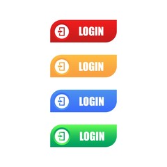 Set of Log In Button