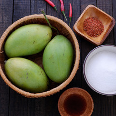 Vietnamese fruit, green mango