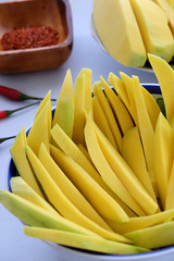 Vietnamese fruit, green mango