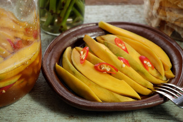 Vietnamese fruit, green mango