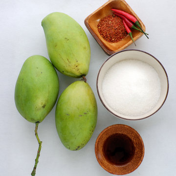 Vietnamese fruit, green mango