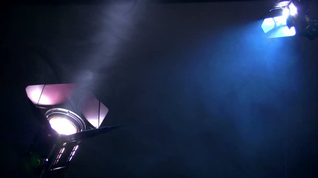 10636 Interview background with spotlight and heavy smoke full loopable!
