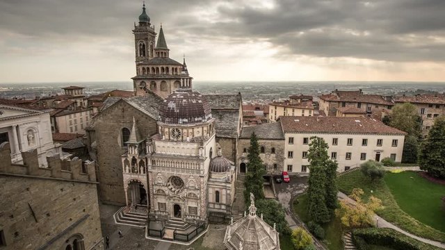 Bergamo church cappella colleoni near piazza vecchia