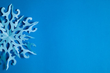 Blue Paper snowflake
