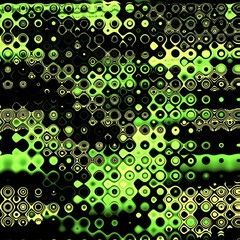Paint colorful dotted spots. Grunge element for modern design. Emotional art. Abstract background in black and green.