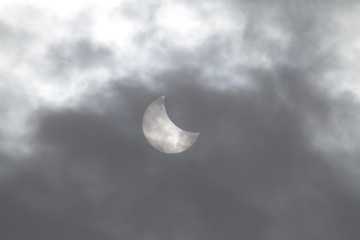 Obraz na płótnie Canvas A lunar eclipse