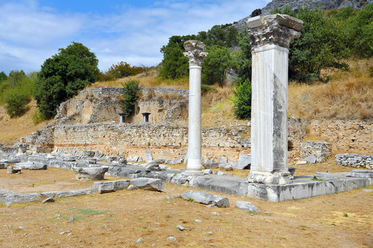 Ancient theatre at Filipi, Greece