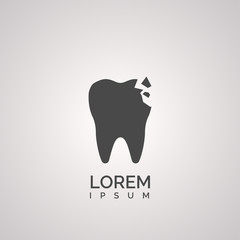 damaged tooth icon