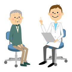 受診する高齢者