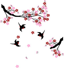 tree branches with birds