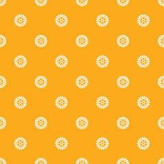 Vector gears icons seamless patterns