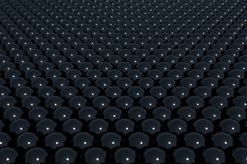 Obraz premium 3d rendering of black sphere background