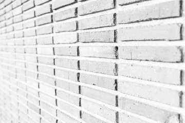 White brick walls