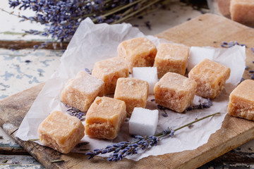 Fudge candies with Lavender