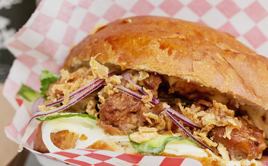 Burgers on street food Festival