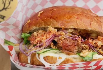 Burgers on street food Festival