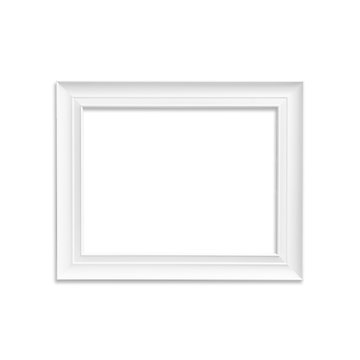 White frame isolated