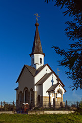 Fototapeta na wymiar Russian Orthodox chapel