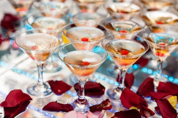 Cocktail with cherries