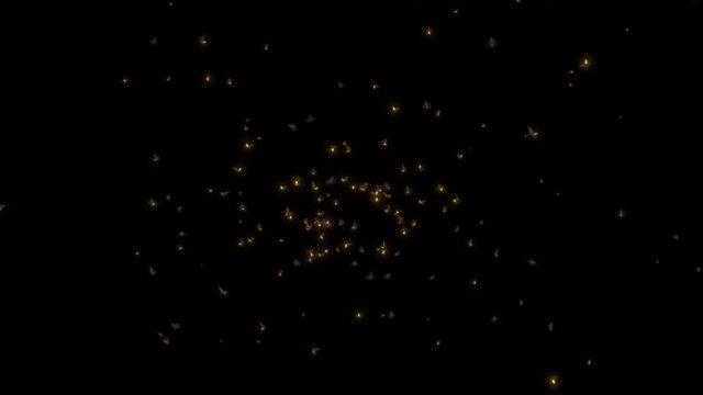 Swarm of FireFlies &ndash; with alpha channel for easy compositing into your own scenes.