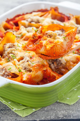 Italian style stuffed pasta shells