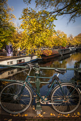 Beautiful canals in Amsterdam, the Netherlands
