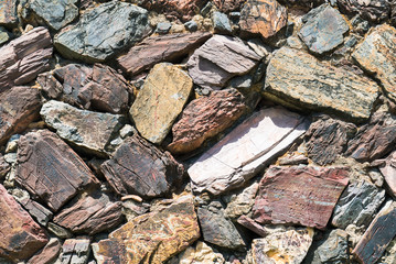 Texture of old rock wall in Songkhla province, Thailand