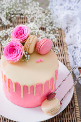 Valentine's Day pink cake