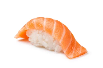 Fotobehang Sushi: Salmon Sake © Gresei