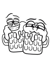 Friends team drunk drinking jug stag antlers shirt bavarian oktoberfest party suit beer drinking celebrations