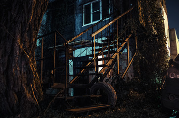 House at night