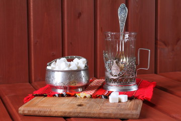 Чайные принадлежности.