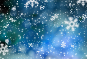 Christmas abstract bokeh background.
